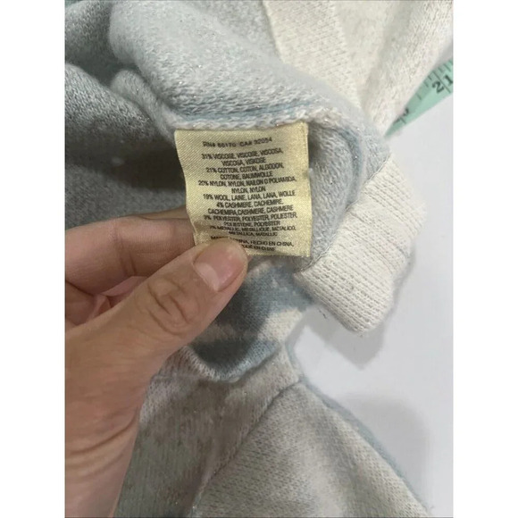 Sleeping on Snow Anthropologie Swirl Cloud Sweater Size M Wool Retro Holiday - Picture 6 of 7